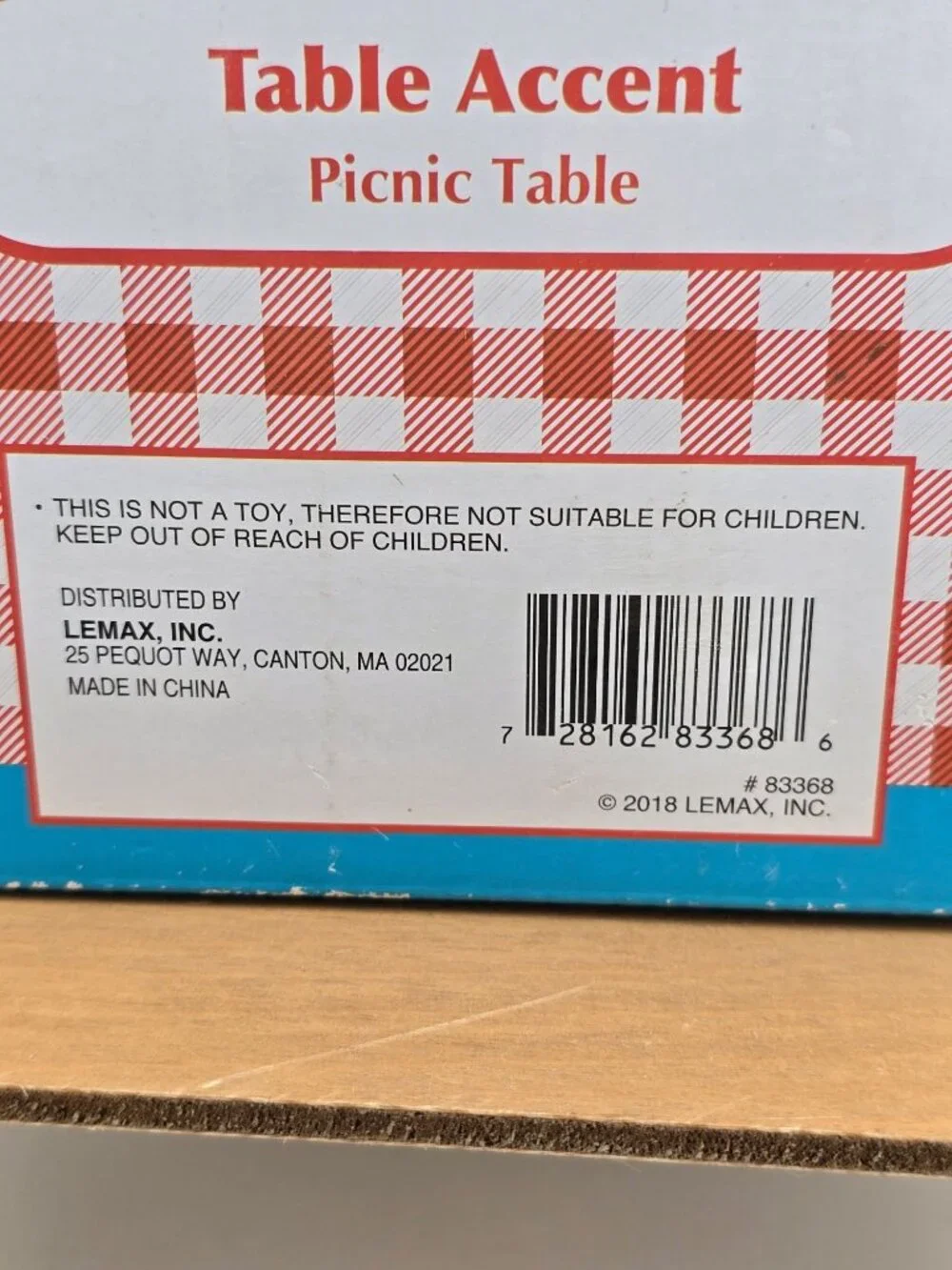 2018 Lemax Family Picnic Table Figurine Scene With Dog & Accessories Vintage